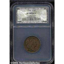 1794[1/2 C] VF20 Details, Lacquered, NCS.