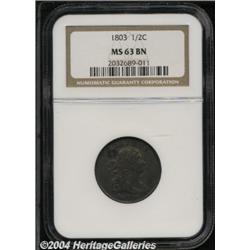 1803[1/2 C] MS63 Brown NGC.