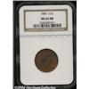 Image 1 : 1806[1/2 C] Large 6, Stems MS62 Red and Brown NGC.