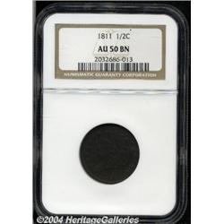 1811[1/2 C] AU50 NGC.