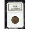 Image 1 : 1835[1/2 C] MS63 Red and Brown NGC.