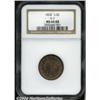 Image 1 : 1854[1/2 C] MS64 Red and Brown NGC.