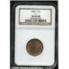 Image 1 : 1855[1/2 C] MS64 Red and Brown NGC.
