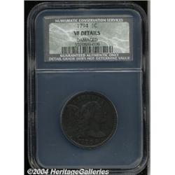 1794[1C] Head of 1795 VF20 Details, Damaged, NCS.