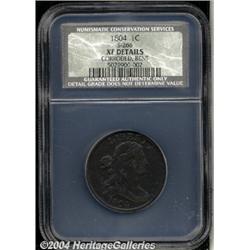 1804[1C] XF40 Details, Corroded, Bent, NCS.