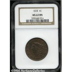 1818[1C] MS63 Brown NGC.
