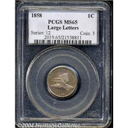 1858[1C] Large Letters MS65 PCGS.