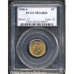1908-S[1C] MS64 Red PCGS.