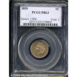 1859[1C] PR63 PCGS.