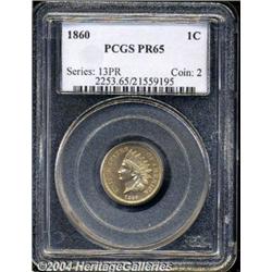 1860[1C] PR65 PCGS.
