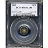 Image 1 : 1869[3CS] PR65 Cameo PCGS.