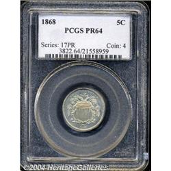 1868[5C] PR64 PCGS.