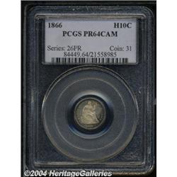 1866[H10C] PR64 Cameo PCGS.