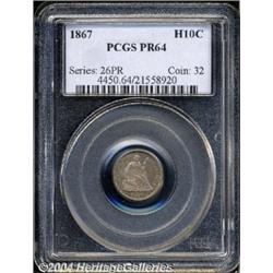 1867[H10C] PR64 PCGS.
