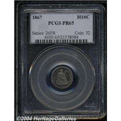1867[H10C] PR65 PCGS.