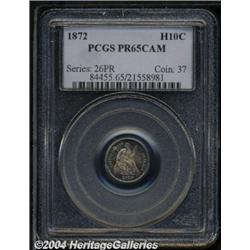 1872[H10C] PR65 Cameo PCGS.