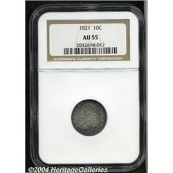 1821[10C] Small Date AU55 NGC.