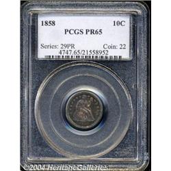 1858[10C] PR65 PCGS.
