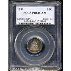 1859[10C] PR64 Cameo PCGS.