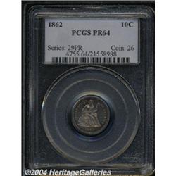 1862[10C] PR64 PCGS.