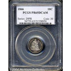 1866[10C] PR65 Deep Cameo PCGS.