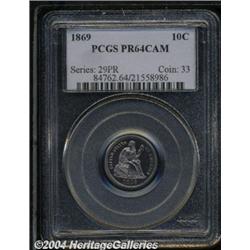 1869[10C] PR64 Cameo PCGS.