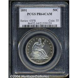 1891[50C] PR64 Cameo PCGS.