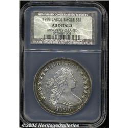 1798[S$1] Knob 9 AU Details, Improperly Cleaned, NCS.