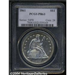 1861[S$1] PR63 PCGS.