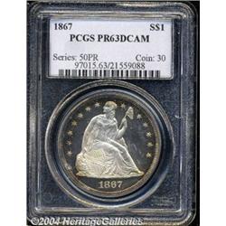 1867[S$1] PR63 Deep Cameo PCGS.