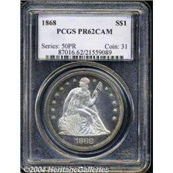 1868[S$1] PR62 Cameo PCGS.