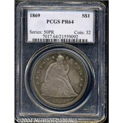 1869[S$1] PR64 PCGS.