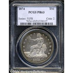 1874[T$1] PR63 PCGS.