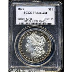 1893[S$1] PR62 Cameo PCGS.