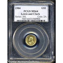 1904[G$1] Lewis and Clark MS64 PCGS.