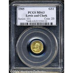 1905[G$1] Lewis and Clark MS63 PCGS.
