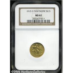 1915-S[$2 1/2] Panama-Pacific Quarter Eagle MS62 NGC.