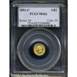 1851-C[G$1] MS62 PCGS.