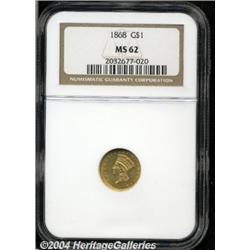 1868[G$1] MS62 NGC.