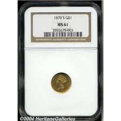 1870-S[G$1] MS61 NGC.