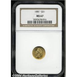 1881[G$1] MS67 NGC.