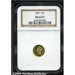 1887[G$1] MS63 Prooflike NGC.