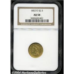 1852-O[$2 1/2] AU58 NGC.