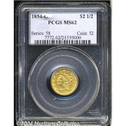 1854-O[$2 1/2] MS62 PCGS.