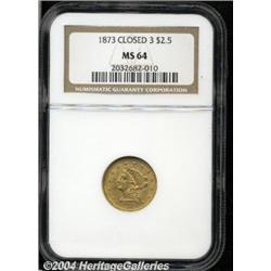 1873[$2 1/2] Closed 3 MS64 NGC.