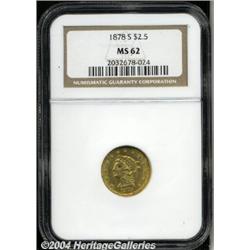 1878-S[$2 1/2] MS62 NGC.