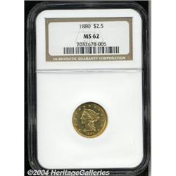 1880[$2 1/2] MS62 NGC.