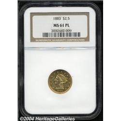 1883[$2 1/2] MS61 Prooflike NGC.