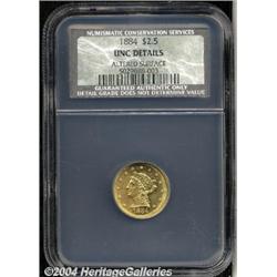 1884[$2 1/2] MS60 Details, Altered Surface, NCS.