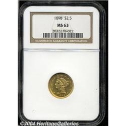 1898[$2 1/2] MS63 NGC.